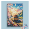 Eazy Arts Sunset Train Journey Paint by Numbers Kit