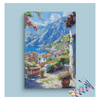 Eazy Arts Seaside Mediterranean Village Nature Paint by Numbers Kit