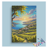 Eazy Arts Sunset Vineyard by the Sea Paint by Numbers Kit