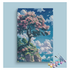 Eazy Arts Blossoming Tree on Cliff Paint by Numbers Kit
