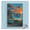 Eazy Arts Coastal Sunset Road Trip Paint by Numbers Kit