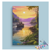 Eazy Arts Sunset River Serenity Paint by Numbers Kit
