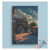 Eazy Arts Sunset Street Corner Paint by Numbers Kit