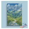 Eazy Arts Alpine Mountain Trail Paint by Numbers Kit