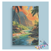 Eazy Arts Tropical Sunset Paradise Paint by Numbers Kit