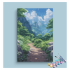 Eazy Arts Tranquil Mountain Path Paint by Numbers Kit