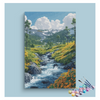 Eazy Arts Mountain Stream Landscape Paint by Numbers Kit
