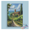 Eazy Arts Tuscan Vineyard Villa Paint by Numbers Kit