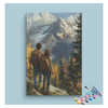 Eazy Arts Adventurous Hikers Mountain View Paint by Numbers Kit