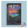 Eazy Arts Seaside Porch Sunset View Paint by Numbers Kit