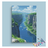 Eazy Arts Majestic River Canyon Paint by Numbers Kit