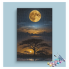 Eazy Arts Full Moon Over African Tree Paint by Numbers Kit