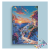 Eazy Arts Sunset in Mediterranean Village Paint by Numbers Kit