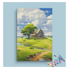 Eazy Arts Charming Cottage by the Stream Paint by Numbers Kit
