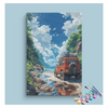 Eazy Arts Off-Road Adventure with Red SUV Paint by Numbers Kit