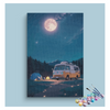 Eazy Arts Moonlit Camper Van Adventure Paint by Numbers Kit