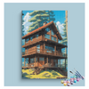 Eazy Arts Rustic Forest Cabin Paint by Numbers Kit