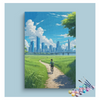 Eazy Arts Urban Cyclist Adventure Paint by Numbers Kit