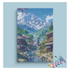 Eazy Arts Mountain Village Stream Paint by Numbers Kit