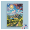 Eazy Arts Sunlit Vineyard Village Paint by Numbers Kit