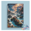 Eazy Arts Majestic Waterfalls Fantasy Landscape Paint by Numbers Kit