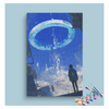 Eazy Arts Futuristic Ring Portal Scene Paint by Numbers Kit