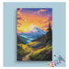 Eazy Arts Majestic Sunset Mountain Path Paint by Numbers Kit