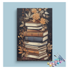 Eazy Arts Floral Vintage Books Paint by Numbers Kit
