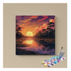 Eazy Arts Tranquil Sunset River Paint by Numbers Kit
