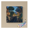 Eazy Arts Quiet Mountain Street Paint by Numbers Kit