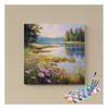 Eazy Arts Tranquil Lakeside Flowers Paint by Numbers Kit