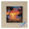 Eazy Arts Tropical Sunset Beach Paint by Numbers Kit