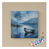 Eazy Arts Tranquil Blue Lake & Boat Paint by Numbers Kit