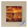 Eazy Arts Romantic Sunset Beach Walk Paint by Numbers Kit