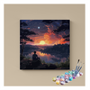 Eazy Arts Tranquil Sunset Reflection Paint by Numbers Kit