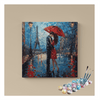 Eazy Arts Romantic Parisian Rain Paint by Numbers Kit