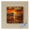 Eazy Arts Sunset Stroll by the Beach Paint by Numbers Kit