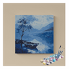 Eazy Arts Serene Boat & Blue Lake Paint by Numbers Kit