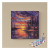 Eazy Arts Sunset Cabin by the Lake Paint by Numbers Kit