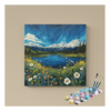 Eazy Arts Alpine Meadow Landscape Paint by Numbers Kit