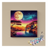 Eazy Arts Majestic Moonlit Tiger Paint by Numbers Kit