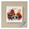 Eazy Arts Autumn Tranquility Temple Paint by Numbers Kit