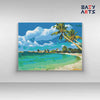 Eazy Arts Lakshadweep beach paint by numbers kit