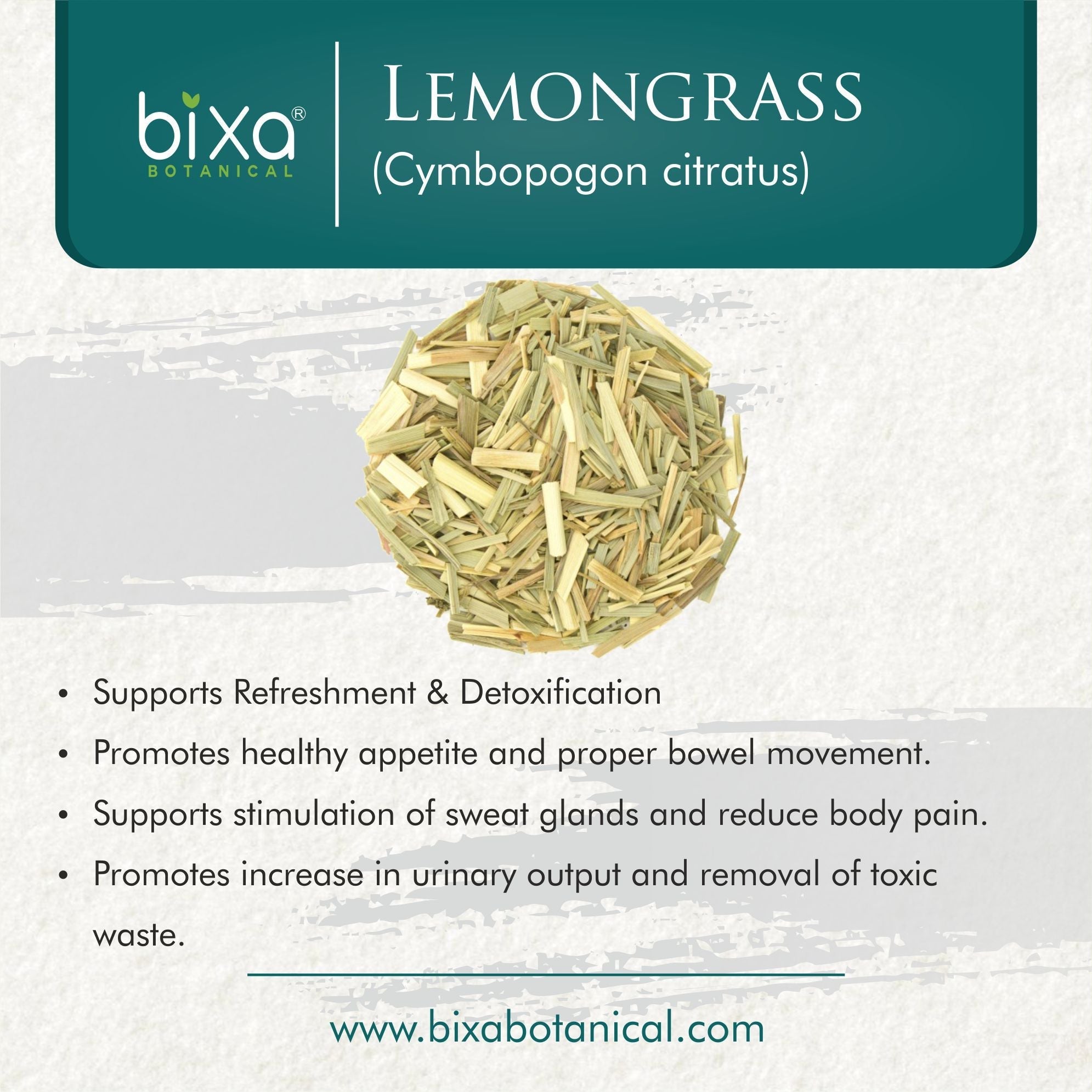 Bixa Botanical Lemongrass Leaves Powder Cymbopogon citratus