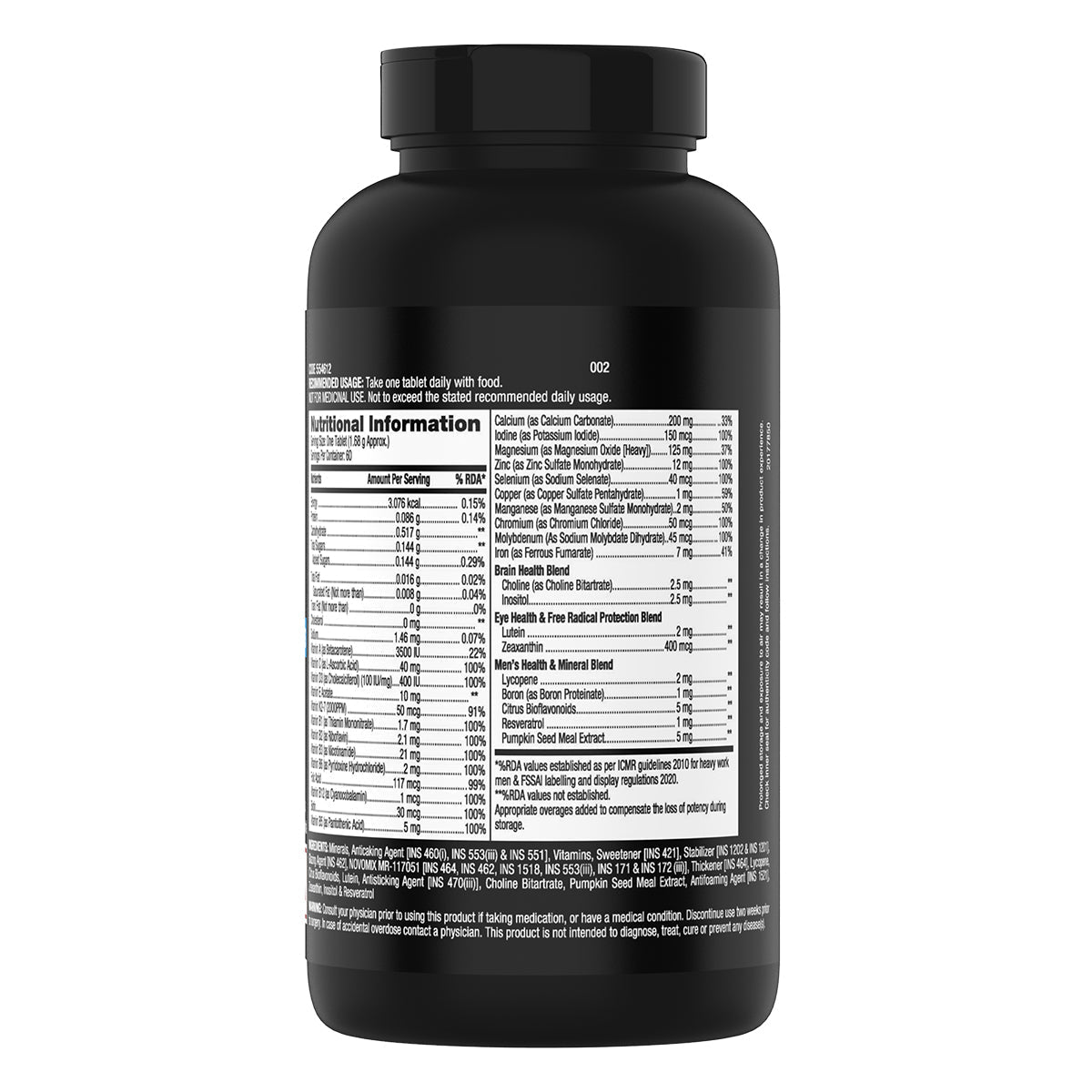 GNC Mega Men One Daily Multivitamin Improves Energy Immunity & Overall Health