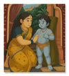 Paint Waint Yashoda and Natkhat Bal krishna Ghibli Addition Krishnaji