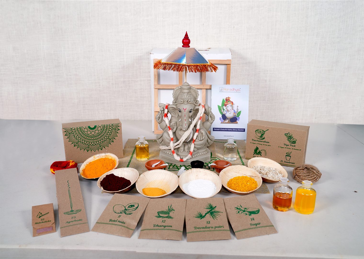 Eco Friendly Ganesh Puja Kit ( 8 Inches)