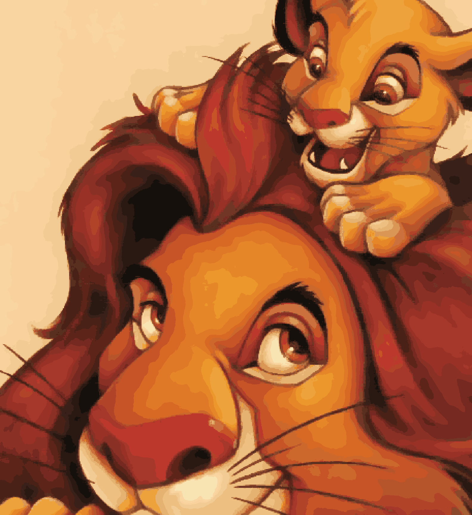 Paint Waint Mufasa & Simba - LionKing - DesiPick