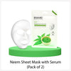 Dr.rashel Neem Sheet Mask with Serum (pack of 2)