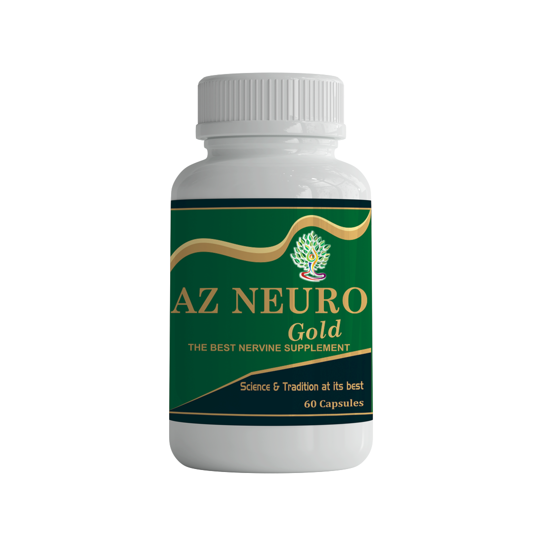 Ayurveda Yogashram Remedies Az Neuro Gold Capsules - 60 Caps - DesiPick